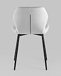Стул Stool Group Эдвин велюр серый ножки металлические, фото 7