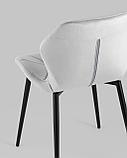 Стул Stool Group Эдвин велюр серый ножки металлические, фото 9
