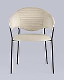 Стул Stool Group Алексис велюр бежевый ножки металл черные, фото 6