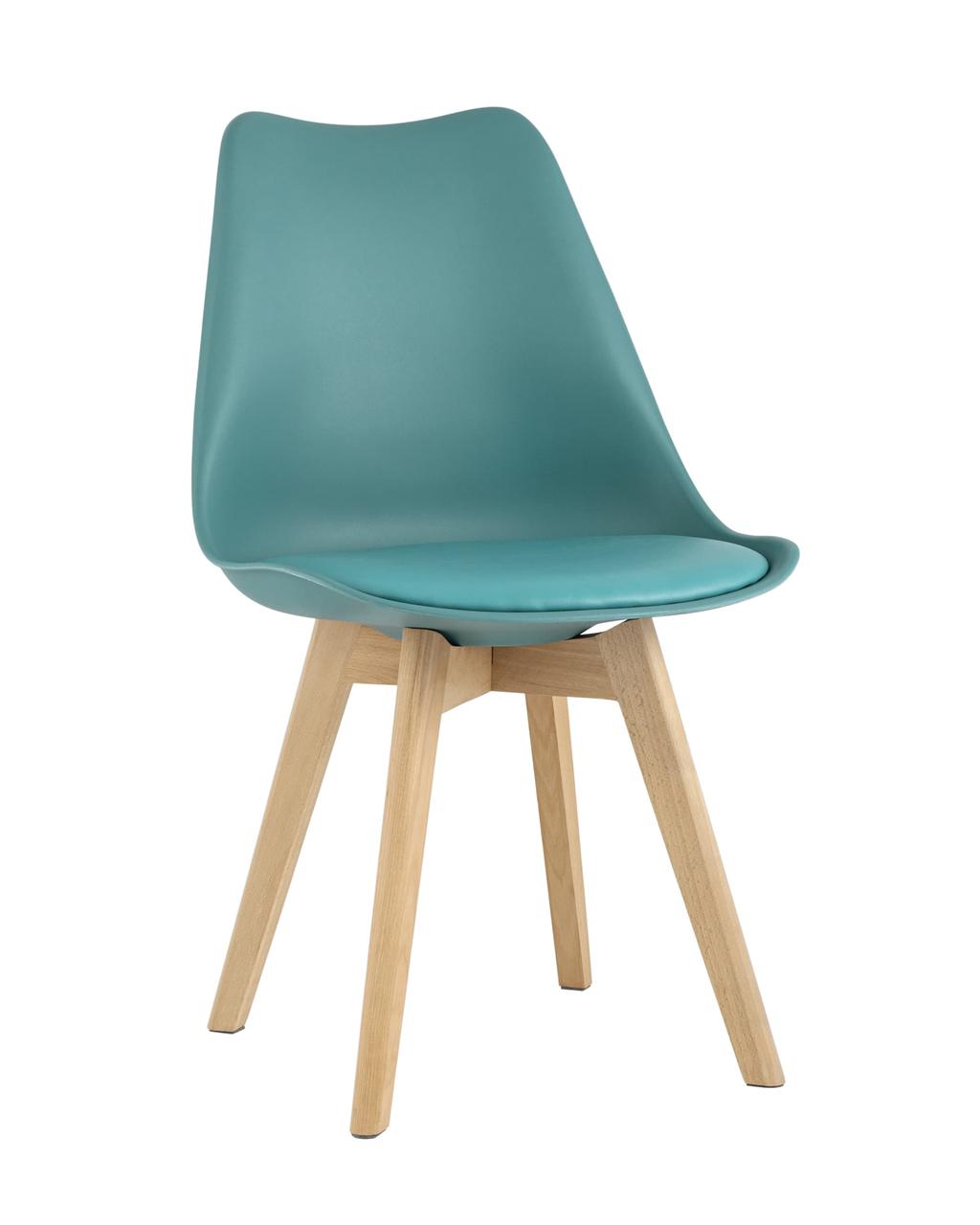 Стул Stool Group FRANKFURT морской, каркас массив бука, спинка качественный пластик, обивка сиденья экокожа