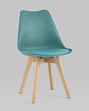 Стул Stool Group FRANKFURT морской, каркас массив бука, спинка качественный пластик, обивка сиденья экокожа, фото 2