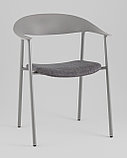Стул Stool Group Eila с подушкой пластик серый, фото 2