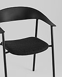 Стул Stool Group Eila с подушкой пластик черный, фото 8