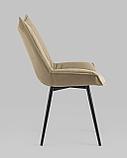 Стул Stool Group обеденный для кухни Осло велюр капучино, фото 5