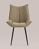 Стул Stool Group обеденный для кухни Осло велюр капучино, фото 6