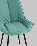 Стул Stool Group обеденный для кухни Осло велюр мятный, фото 10