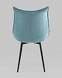 Стул Stool Group обеденный для кухни Осло велюр пыльно-голубой, фото 7