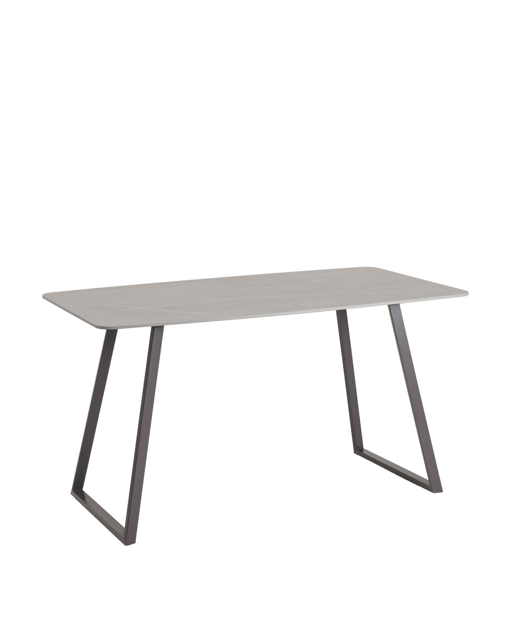 Обеденный стол Stool Group Vermont 140*80 см керамика темная ножки серые