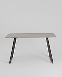 Обеденный стол Stool Group Vermont 140*80 см  керамика темная ножки серые, фото 3