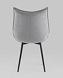 Стул Stool Group обеденный для кухни Осло велюр серый, фото 9