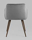 Стул Stool Group Монарх серый обивка плотная ткань, металлические ножки, фото 8