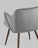 Стул Stool Group Монарх серый обивка плотная ткань, металлические ножки, фото 10