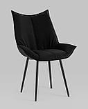 Стул Stool Group обеденный для кухни Осло велюр черный, фото 2