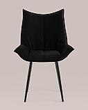 Стул Stool Group обеденный для кухни Осло велюр черный, фото 6