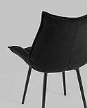 Стул Stool Group обеденный для кухни Осло велюр черный, фото 9