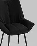 Стул Stool Group обеденный для кухни Осло велюр черный, фото 10