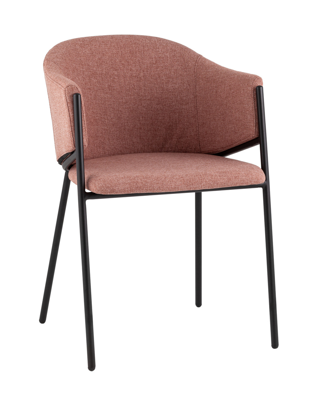 Стул Stool Group Carmel шенилл пыльно-розовый