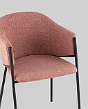 Стул Stool Group Carmel шенилл пыльно-розовый, фото 7