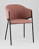 Стул Stool Group Carmel шенилл пыльно-розовый, фото 8