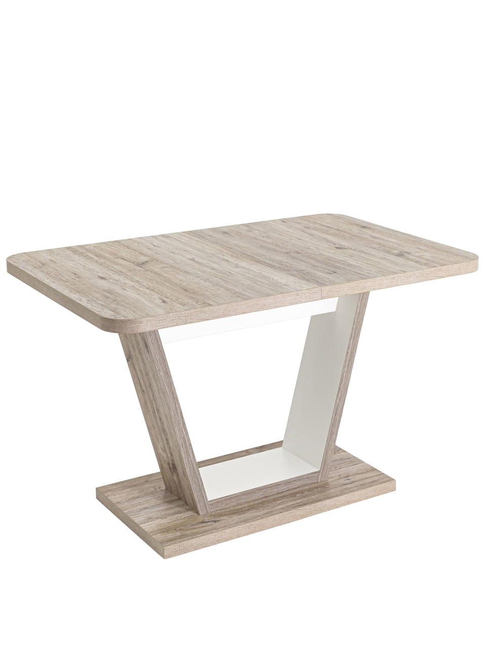 Стол Stool Group обеденный Vector раскладной 120-160*80 дуб анкона/белый