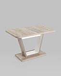 Стол Stool Group обеденный Vector раскладной 120-160*80 дуб анкона/белый, фото 2