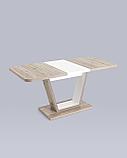 Стол Stool Group обеденный Vector раскладной 120-160*80 дуб анкона/белый, фото 4