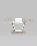 Стол Stool Group обеденный Vector раскладной 120-160*80 дуб анкона/белый, фото 5