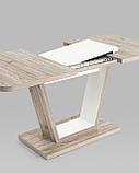 Стол Stool Group обеденный Vector раскладной 120-160*80 дуб анкона/белый, фото 6