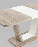 Стол Stool Group обеденный Vector раскладной 120-160*80 дуб анкона/белый, фото 7