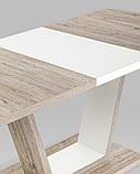 Стол Stool Group обеденный Vector раскладной 120-160*80 дуб анкона/белый, фото 8