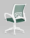 Кресло компьютерное TopChairs офисное TopChairs ST-BASIC-W зеленый TW-04 TW-12 крестовина пластик белый, фото 7