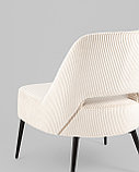 Кресло Stool Group Бостон велюр рельефный молочный, фото 7