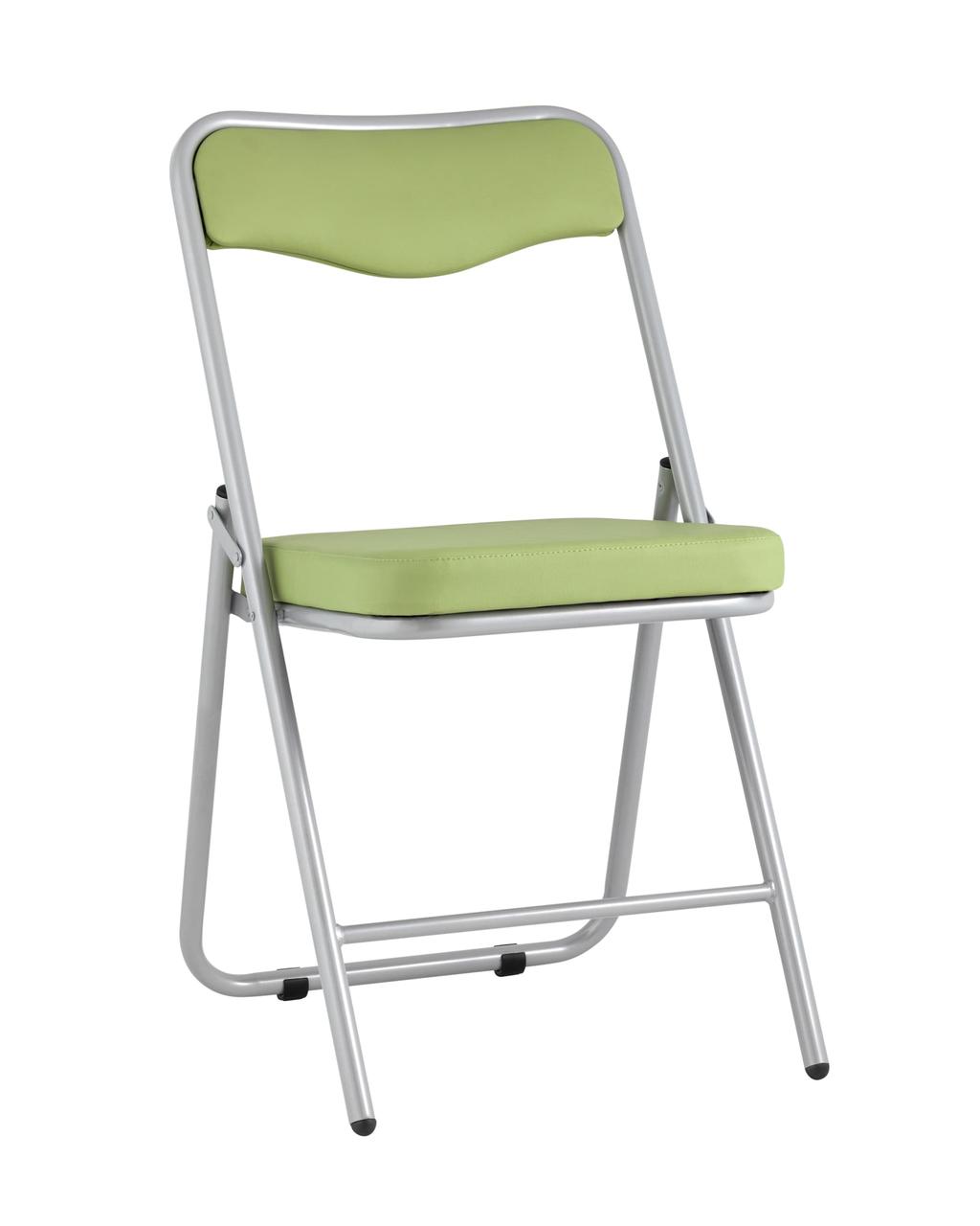 Стул Stool Group складной Джонни экокожа салатовый каркас металлик