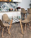 Стул Stool Group Eames Style DSW бежевый пластик, стальной каркас, натуральный массив бука, фото 5