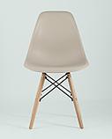 Стул Stool Group Eames Style DSW бежевый пластик, стальной каркас, натуральный массив бука, фото 6