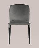 Стул Stool Group для кухни Лори велюр серый ножки металл, фото 4