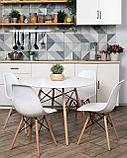 Стул Stool Group Eames Style DSW белый пластик, стальной каркас, натуральный массив бука, фото 6