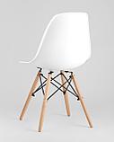 Стул Stool Group Eames Style DSW белый пластик, стальной каркас, натуральный массив бука, фото 10