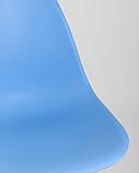 Стул Stool Group Eames Style DSW голубой пластик, стальной каркас, натуральный массив бука, фото 10