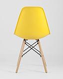 Стул Stool Group Eames Style DSW желтый пластик, стальной каркас, натуральный массив бука, фото 7
