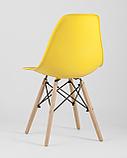 Стул Stool Group Eames Style DSW желтый пластик, стальной каркас, натуральный массив бука, фото 8