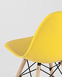 Стул Stool Group Eames Style DSW желтый пластик, стальной каркас, натуральный массив бука, фото 9