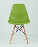 Стул Stool Group Eames Style DSW зеленый пластик, стальной каркас, натуральный массив бука, фото 6