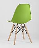 Стул Stool Group Eames Style DSW зеленый пластик, стальной каркас, натуральный массив бука, фото 8
