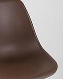 Стул Stool Group Eames Style DSW коричневый пластик, стальной каркас, натуральный массив бука, фото 10