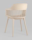 Стул Stool Group Crocus с подушкой из экокожи пластиковый каркас бежевый, фото 8