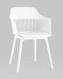 Стул Stool Group Crocus с подушкой из экокожи пластиковый каркас белый, фото 2