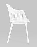 Стул Stool Group Crocus с подушкой из экокожи пластиковый каркас белый, фото 3
