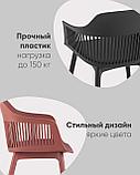 Стул Stool Group Crocus с подушкой из экокожи пластиковый каркас белый, фото 4