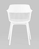 Стул Stool Group Crocus с подушкой из экокожи пластиковый каркас белый, фото 7